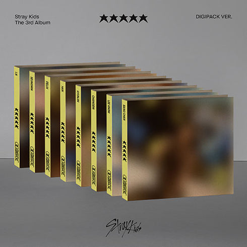 STRAY KIDS 3RD ALBUM - ★★★★★ 5-STAR (DIGIPACK VER.) + APPLEMUSIC PHOTOCARD (KOREA VER.)